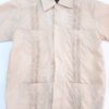 Guayabera color beige para niño