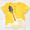 Playera para niño, color amarillo, manga corta.