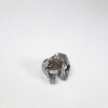 Anillo para caballero, color plata, acero inoxidable, figura de armadura, talla 11.