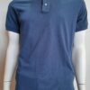 Playera estilo polo para caballero, color azul, 50% algodón 50% poliester.