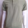 Playera estilo polo para caballero, color verde seco, 50% algodón 50% poliester.